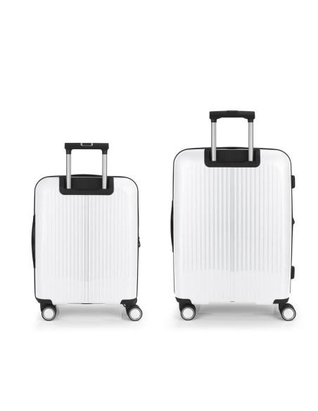 Juego de 2 Maletas Gabol BROOKLYN Rígidas Expandibles Cabina y Mediana con Ruedas Dobles y Cerradura TSA